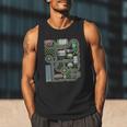 Kid Play Cars On Dad Back Race Track Mat Fathers Day Men Tank Top
