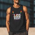 Leg Rest Naughty Dad Joke Vagitarian Lesbian Men Tank Top