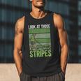 Look At Those Stripes Lawn Mowing Dad Lawn Mower Small Men Tank Top