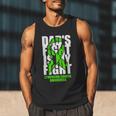 Lymphoma Cancer Awareness Lime Green Ribbon Dad's Fight Men Tank Top