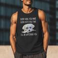 Maltese Dog Watching Owner Quote Puppy Mom Dad Men Women Girls Kids Men Tank Top