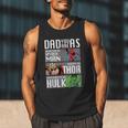 Marvel Father's Day Spider-Man Thor Hulk Dad Attributes Men Tank Top
