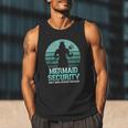 Mermaid Security Vintage Birthday Party Dad Father Day Men Tank Top