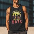 Mom Of 3 Boys Dad I Have Three Boys Dad Of 3 Boys Mom Of 3 Men Tank Top