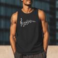 Musical Notes Music Dad Text In Treble Clef T-Shirt T-Shirt Men Tank Top