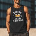 New Dad Baby Shower Cheers A Baby Is Brewing Men Tank Top