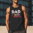 Ninja Birthday Party Dad Of The Birthday Ninja Small Men Tank Top
