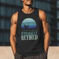 Ofishally Retired Fishing Retro Retirement Dad Men Men Tank Top