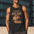 Papa Bear Bears Animal Pun Lover Dad Father Daddy Father's Men Tank Top