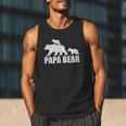 Papa Bear Two Cubs Shirt Daddy Bear Twin Tshirt Papa 2 Kids Men Tank Top