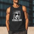 Pitbull Dad Men Pitbull Lover For Dog Dad American Flag Men Tank Top