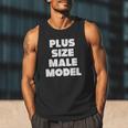 Plus Size Male Model Fat Guy Or Dad BOD Men Tank Top