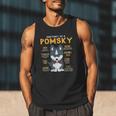 Pomsky Anatomy Dog Mom Dad Men Tank Top