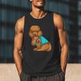 Poodle I Love Dad Tattoo Apparel Dog Dad Dads For Men Women Men Tank Top