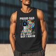 Proud Dad Of The Toughest Boy Autism Awareness Father Autism Men Tank Top