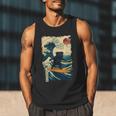 Pug Japanese Kanagawa Wave Surfing Japan Mom Dad Kids Men Tank Top
