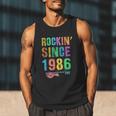 Rockin' Since 1986 Vintage Rockstar 40th Birthday Mom Dad 40 Men Tank Top Rockin' Since 1986 Vintage Rockstar 40th Birthday Mom Dad 40 Men Tank Top