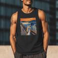 The Scream Cat Parody For Kitty Cat Lover Cat Mom Cat Dad Men Tank Top