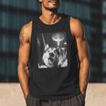 Siberian Husky Alien UFO Taking a Selfie Dog Mom Dad Men Tank Top