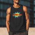 Super Dad Family Matching Superhero Comics Set Fathers Day Men Tank Top