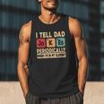 I Tell Dad Jokes Periodically Retro Papa Fathers Day Men Men Tank Top