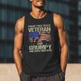 I Have Two Titles Veteran And Grumpy Dad Papa Grandpa Men Tank Top