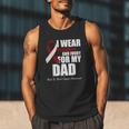 I Wear Burgundy Ivory For My Dad Oral Head Neck Cancer Men Tank Top