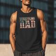 Wrestling Dad American Flag Matching For Dads Of Wrestlers Men Tank Top