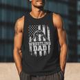 Wrestling Dad US Flag Fathers Day Wrestling Fans Men Tank Top