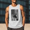 American Flag USA Patriot Boxer Dog Dad Men Tank Top