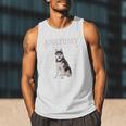 Anatomy Of A Siberian Husky Cute Dog Husky Mom Dad Men Tank Top