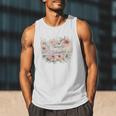 Barely Tolerable Book Floral Bookworm Lover Bookish Premium Men Tank Top