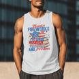 Books Fireworks And Freedom 4th Of July Book Lover Men Tank Top