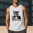 The Cat Father Cool Cat Dad Cat Lovers Men Tank Top