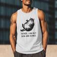 Cat Father I Am But Skin And Bones Cat Dad Meme Humor Men Tank Top
