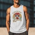 Chicken-Shirt Rooster Daddy Vintage Farmer Dad Father Men Tank Top