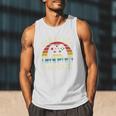 Cute Vintage Dad Level Unlocked Funny Gamer New Daddy Father Men Tank Top