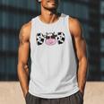 Dad Of The Birthday Girl Cow Daddy Papa Bday Matching Men Tank Top