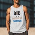 Dad Of A Hip Dysplasia Warrior Beige Blue Hip Dysplasia Men Tank Top