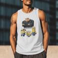 Despicable Me Minions Father's Day 1 Dad Cardboard Sign Men Tank Top