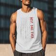 Distressed US American Flag Father Shirt Best Dad Ever Men Tank Top