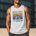 Dog Airedale Terrier Dad Vintage Airedale Terrier Dad Men Tank Top