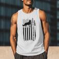 German Shepherd Dad Vintage Flag Patriotic Dog Men Tank Top