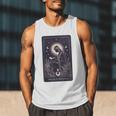 High Priestess Tarot Art Celestial Mystic Book Lover Men Tank Top