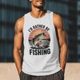 Id Rather Be Fishing Largemouth Bass Fish Dad Jokes Men Tank Top Id Rather Be Fishing Largemouth Bass Fish Dad Jokes Men Tank Top