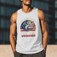 I'm Hooker On The Weekends Dirty Bass Dad Fishing Men Tank Top
