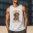 I Love My Cavapoo For Mom Dad Kids Men Tank Top