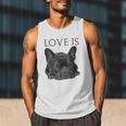 Love Is French Bulldog Shirt Frenchie Lover Tee Dog Mom Dad Men Tank Top