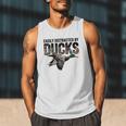 Mallard Duck Hunting Camo Easily Distracted Duck Dad Men Tank Top