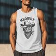 Meowdy Cat Cowboy Western Graphic Cat Lady Cat Dad Men Tank Top Meowdy Cat Cowboy Western Graphic Cat Lady Cat Dad Men Tank Top